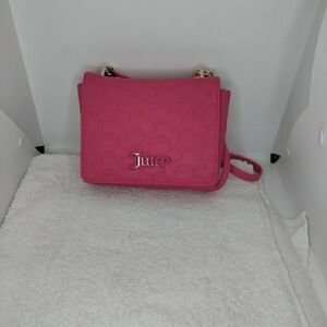 NWT Juicy Couture Can’t Tame Her Crossbody - Embossed Pink Flash